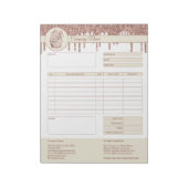 ケーキ 請求書 フォーム 業務 見積もり ノート (回転)