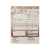 ケーキ 請求書 フォーム 業務 見積もり ノート (回転)