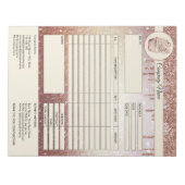 ケーキ 請求書 フォーム 業務 見積もり ノート (正面)