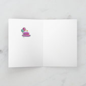 ケーキ–013マゼンタ&ターコイズ カード (内部)