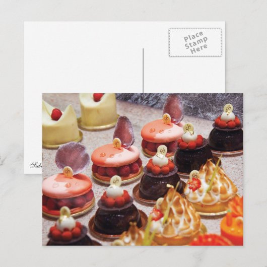 ケーキ – Bellagio - Le Dessert ポストカード (正面/裏面)