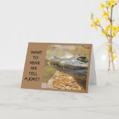 ケーキ**Croc-amole**誕生日 カード (黄色い花)