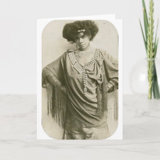 「ケークウォークの女王」アイダ・オーバートン・ウォーカー カード (正面)