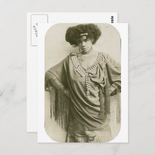"ケークウォークの女王"、Aida Overtonの歩行者 ポストカード (正面/裏面)