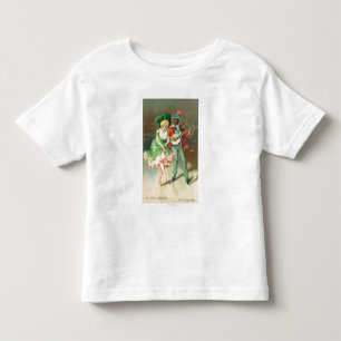 ケークウォークをする衣裳のカップル トドラーTシャツ