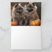 ケーシュンドの子犬 オータムデライト パンプキン カード (内部)