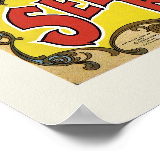 ケージに野生動物が入ったサーカスのポスター ポスター (角)