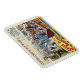 ケージに野生動物が入ったサーカスのポスター マグネット (右側)