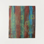 ケージド不安な怖いオリジナルアクリルアート タペストリー (正面)