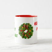 ケージャンのクリスマス ツートーンマグカップ (中央)