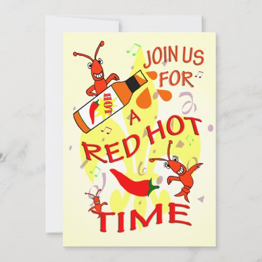 ケージャンのテーマのパーティの招待状 招待状 (正面)