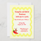 ケージャンのテーマのパーティの招待状 招待状 (裏面)