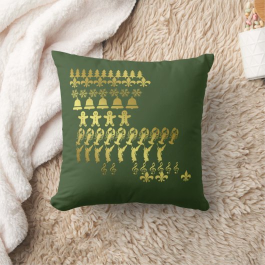 ケージャンのルイジアナのカスタムなクリスマスの枕 クッション (ブランケット)