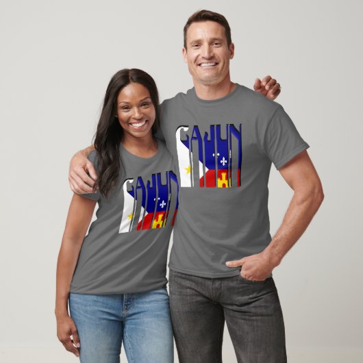 ケージャンのAcadianaの旗のルイジアナのレトロのTシャツ Tシャツ (ユニセックス)