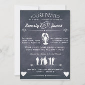 ケージャンのCookinのブライダルシャワーの黒板のデザイン 招待状 (正面)