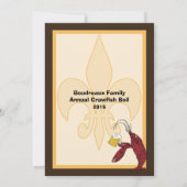 ケージャンのCrawfishの沸騰招待状 招待状 (裏面)