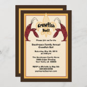 ケージャンのCrawfishの沸騰招待状 招待状 (正面/裏面)