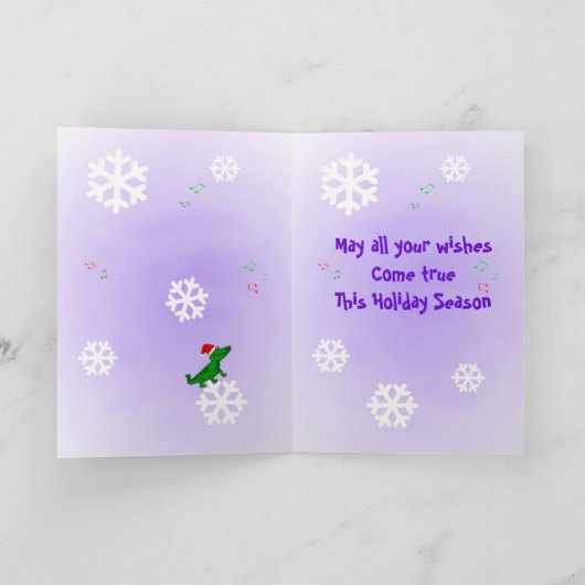 ケージャンのCrawfishはそれをSneauxのクリスマス可能にしました シーズンカード (内部)