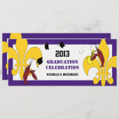 ケージャンのCrawfishジャズ卒業パーティー 招待状 (正面/裏面)