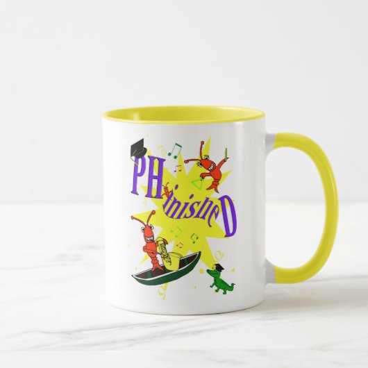 ケージャンのCrawfish PH.d。 "Phinished " マグカップ (右)