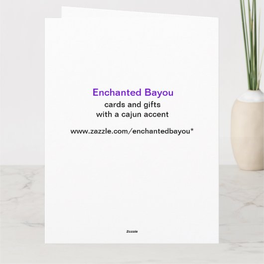 ケージャンをテーマにしたPh.dの「磨かれた」おめでとうカード カード (裏面)