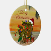 ケージャンクリスマスオンザバイユーホリデーコースター。 セラミックオーナメント (右)