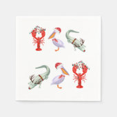 ケージャンクリスマスカクテルナプキンズ スタンダードカクテルナプキン (正面)