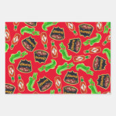 ケージャンクリスマスクッキー ラッピングペーパーシート (正面3)