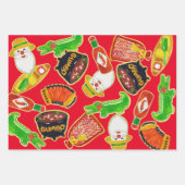 ケージャンクリスマスクッキー ラッピングペーパーシート (正面)