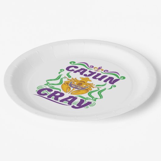 ケージャンクレイクロフィッシュボイルルイジアナニューオーリンズ ペーパープレート (アングル)