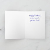 ケージャンクロウフィッシュハッピーバースデーパパ カード (内部)