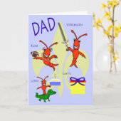 ケージャンクロウフィッシュハッピーバースデーパパ カード (黄色い花)