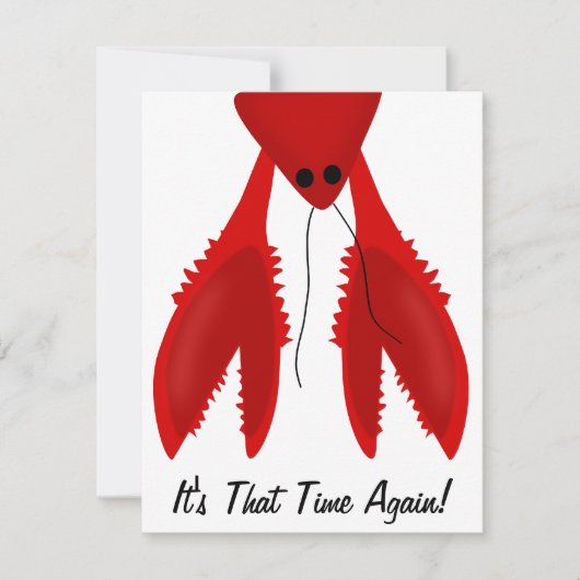 ケージャンクロウフィッシュパーティの招待状 招待状 (正面)