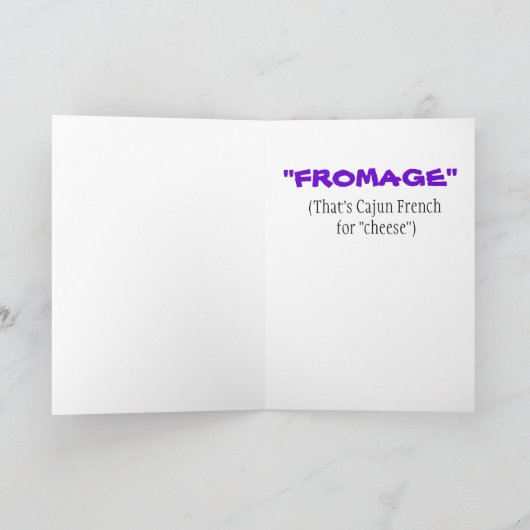 ケージャンクロウフィッシュ誕生日スター カード (内部)