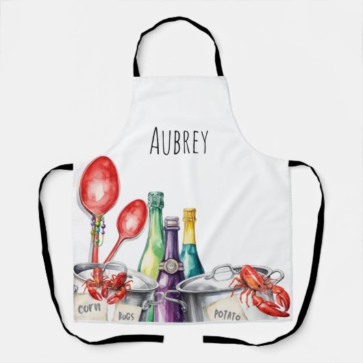 ケージャンクロフィッシュシェフ エプロン (正面)