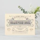 ケージャンクロフィッシュボイルパーティの招待状 招待状 (スタンド正面)