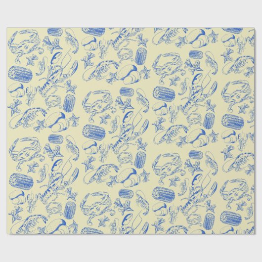 ケージャンシーフードボイル – 南の沿岸贈り物紙 ラッピングペーパー (フラット)