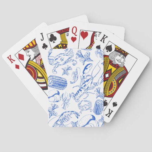 ケージャンシーフードボイル – 南海岸料理アート トランプ (裏面)