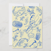 ケージャンシーフードボイル – 南海岸料理アート 招待状 (裏面)