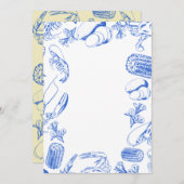 ケージャンシーフードボイル – 南海岸料理アート 招待状 (正面/裏面)