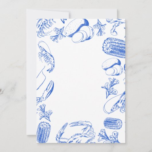 ケージャンシーフードボイル – 南海岸料理アート 招待状 (正面)