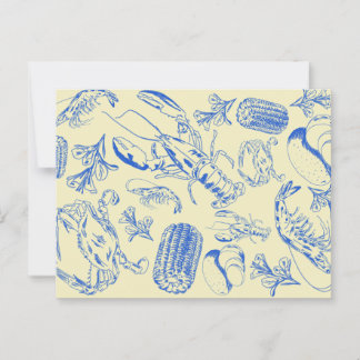 ケージャンシーフードボイル – 南海沿岸の食べ物ポストカー ポストカード