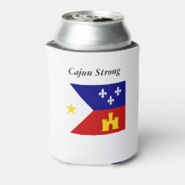 ケージャンストロング誇りを持ったとアカディアン国旗Coozie 缶クーラー