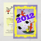 ケージャンテーマの卒業2012パーティの招待状 招待状 (正面/裏面)