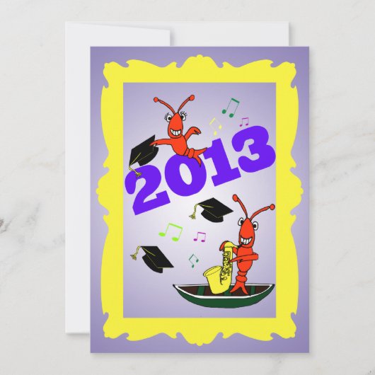 ケージャンテーマの卒業2013パーティの招待状 招待状 (正面)