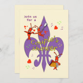 ケージャンテーマカップルシャワー招待状 招待状 (正面/裏面)