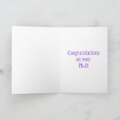 ケージャンテーマPh.dはお祝いカードを"phinished" カード (内部)