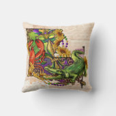 ケージャンルイジアナヴィンテージの地図 クッション (裏面)