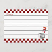 ケージャンレシピカード4 x 6 ポストカード (裏面)