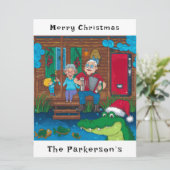 ケージャンワニがクリスマスに行く シーズンカード (スタンド正面)